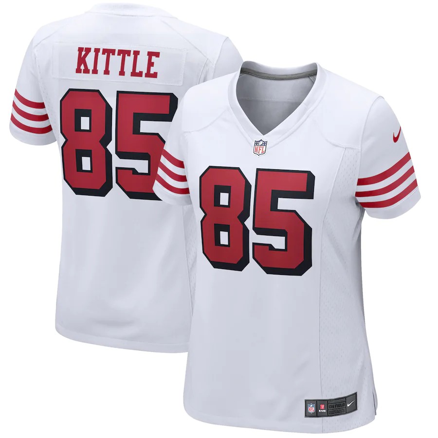 Custom Limited White Women Road Jersey NFL Customized Football San Francisco 49ers Vapor Untouchable